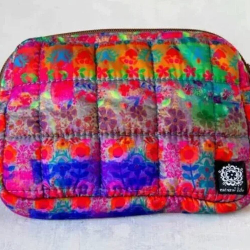 NATURAL LIFE: FLOWER PUFFY FANNY PACK